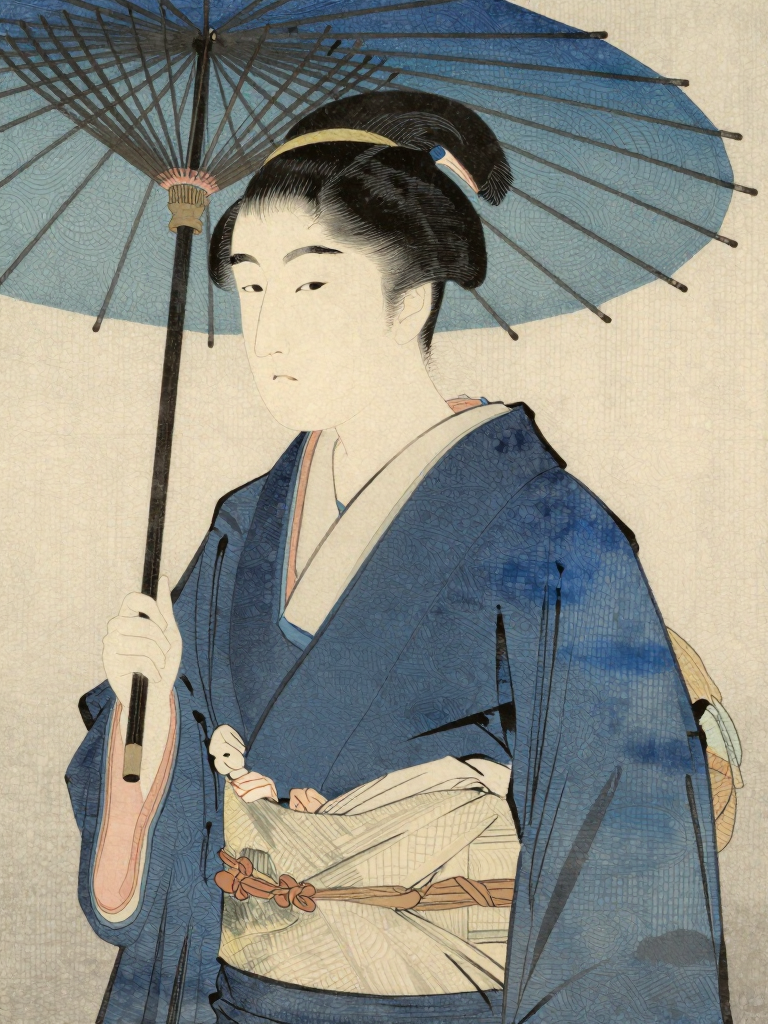 夏目漱石 和风肖像