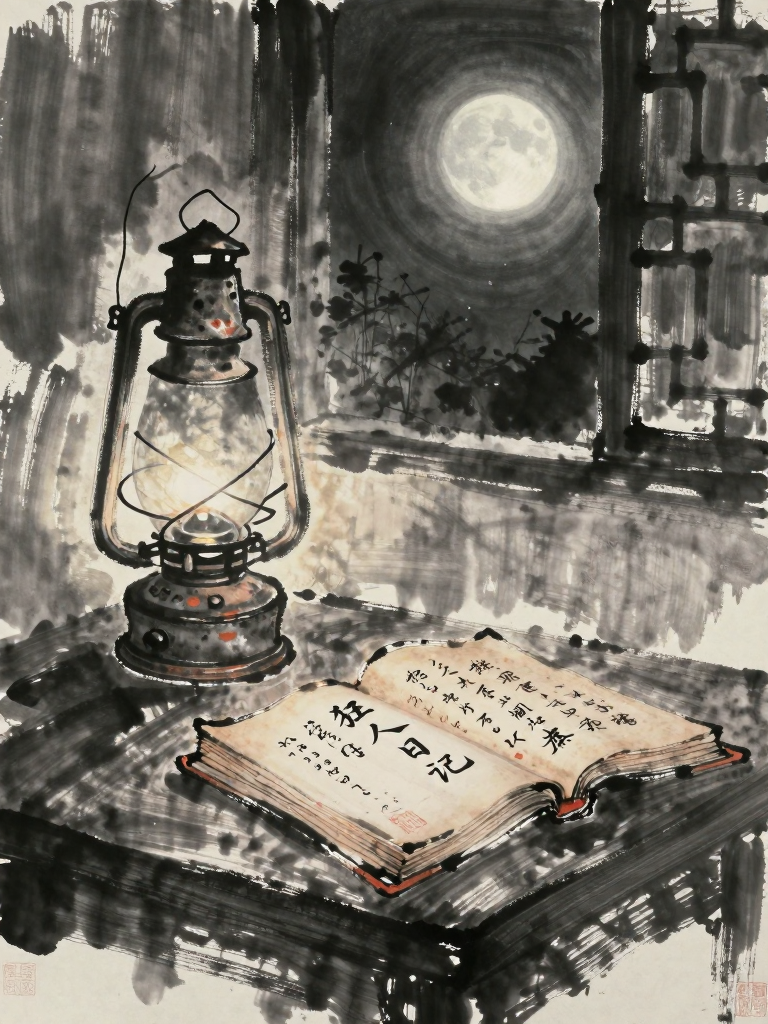 《狂人日记》插画