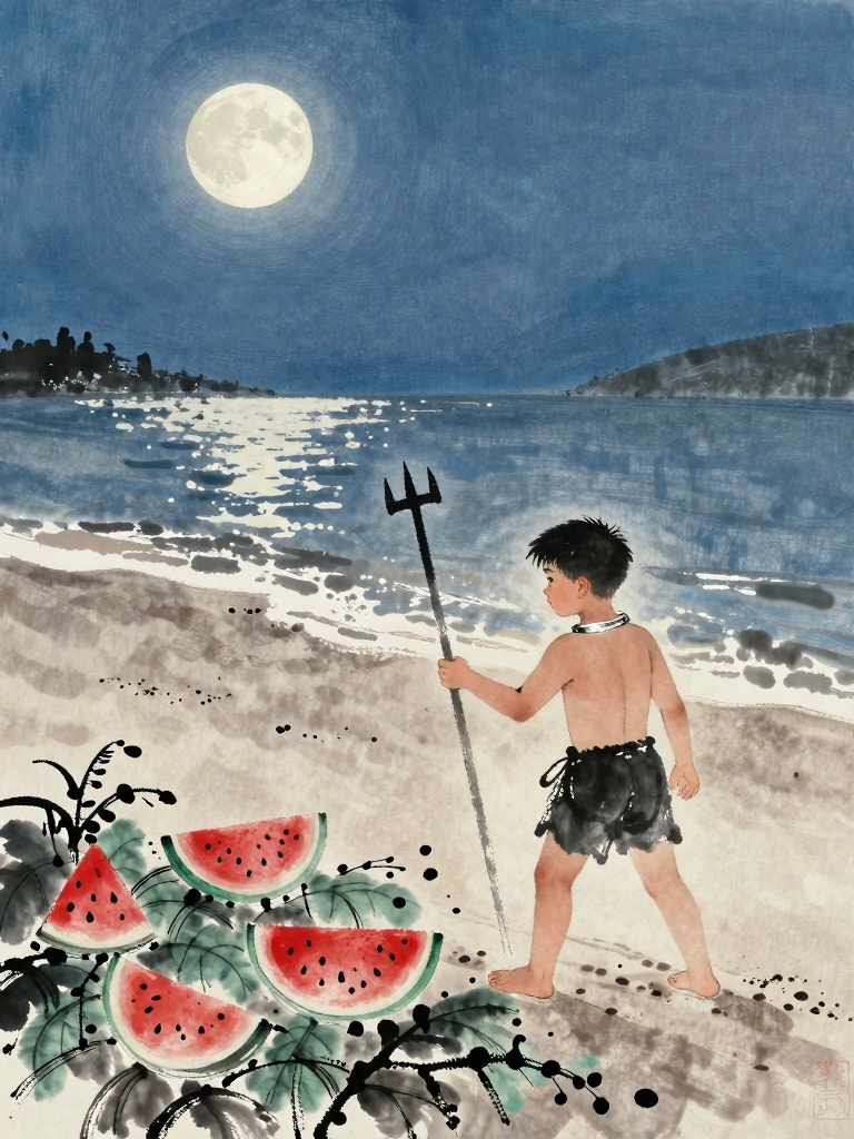 《故乡》插画